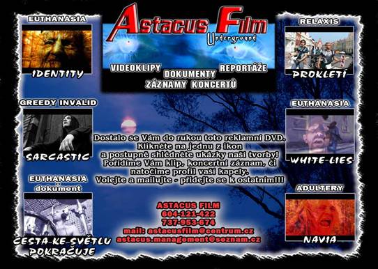 z�kladn� menu DVD Astacus Film